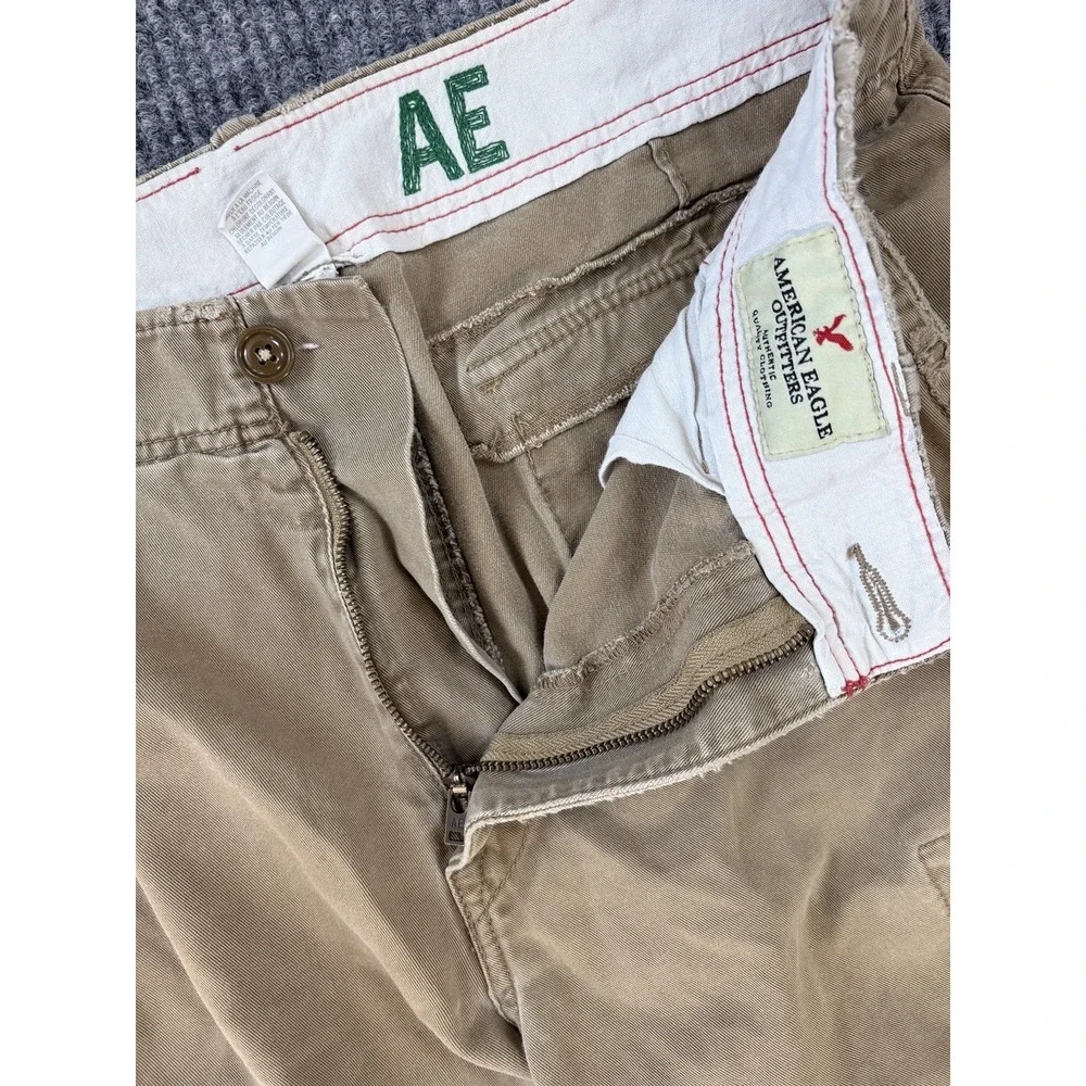 Y2K Vintage American Eagle Cargo Shorts Mens 32 Skater Distressed Utility Indie